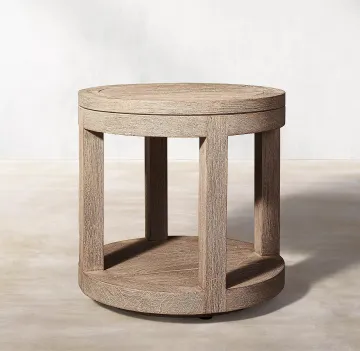 Teak Furniture Set for Outdoor Garden Leisure - Side Table & Sofa for Villa Courtyard