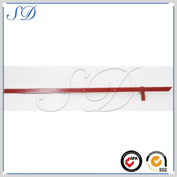 red painted angle metal Posts