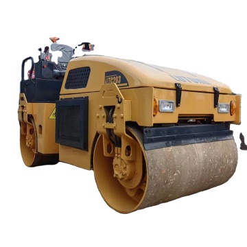 Full Hydraulic Double Drive Second Hand Construction Road Roller LT3-GC009201 in Good Condition