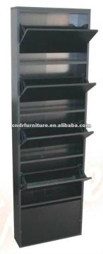 black shoes rack
