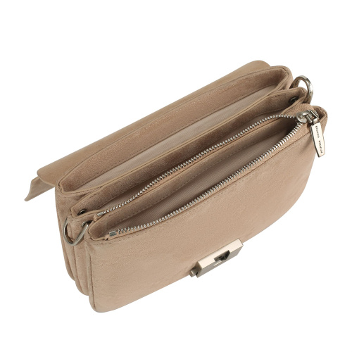 Retro Style Genuine Leather Suede Pillow Shoulder Bag