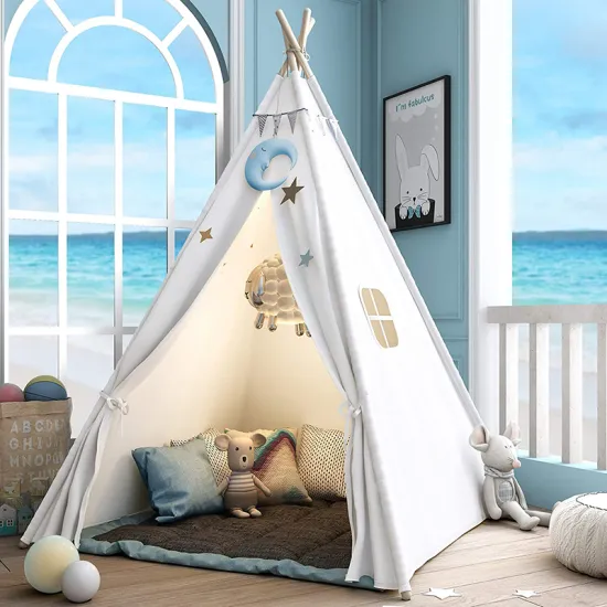 1.8M Portable Teepee Tent For Kids Children's Tent Large Tipi Infantil Kids Tent Toy Play House For Children