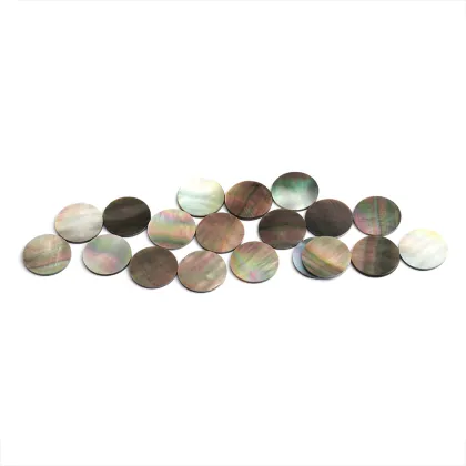 Various Size Black Mother of Pearl Coin Shape
