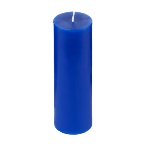 Spiritual warna Biru lilin parafin lilin pilar sihir