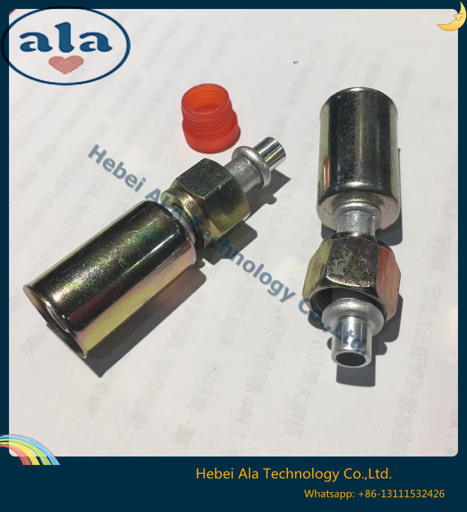 Al Joint With Iron Jacket Female O Ring Air Conditioning Fitting Straight 3 Al Joint With Iron Jacket Female O Ring Air Conditioning Fitting Straight 3