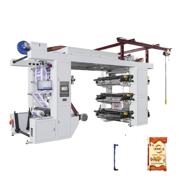 Macchina da stampa flessografica a 6 colori, materiali di stampa e prezzi per bicchieri di carta, borse per la spesa per film in plastica e soluzioni di stampa in plastica