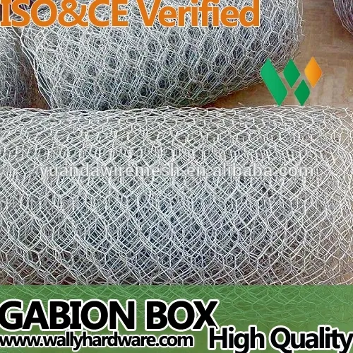 High quality zinc coating galfan hexagonal Gabion Box ,Stone retaining wall, Gabion Gasket /Cage Mattress