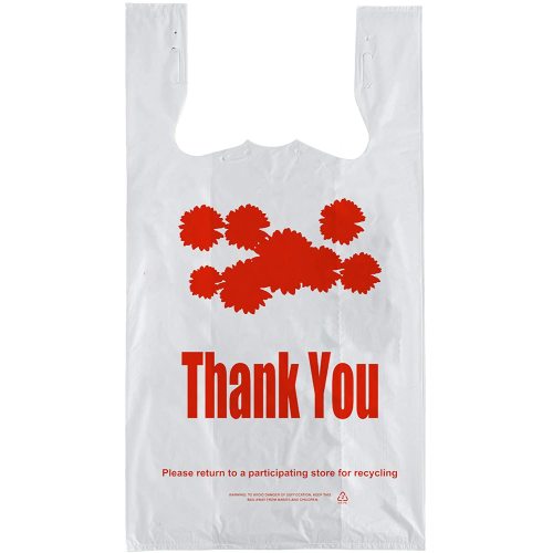 Plastic T-Shirt Grocery Bags Biodegradable/Recyclable