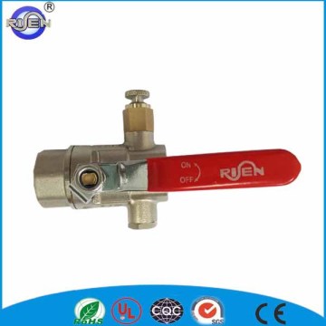 in stock forged brass plug ball valve