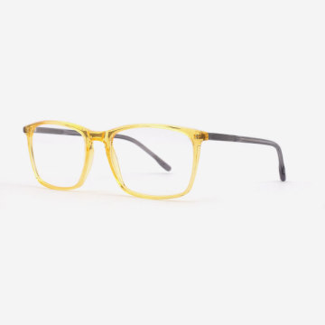 Super thin Full rim Square Acetate Male's Frames