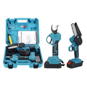 Portable Cordless Electric Pruning Scissors and Shears Set: A Powerful Garden Tool Kit for Efficient Thick Branch Cutting