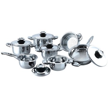 Wide edge 13pcs cookware set Germany
