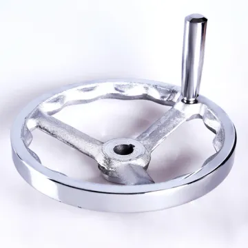 Cast Iron smooth surface in metal color Handwheel
