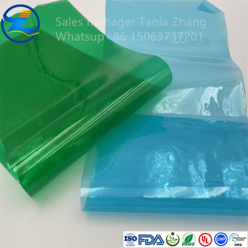 Colored soft PVC film for making bags