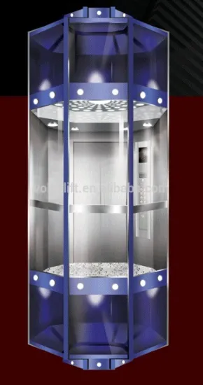 Diamand cabin German traction machine observation lift
