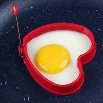 Animal Food Grade Silicone Omelette Mold with Handle for Breakfast