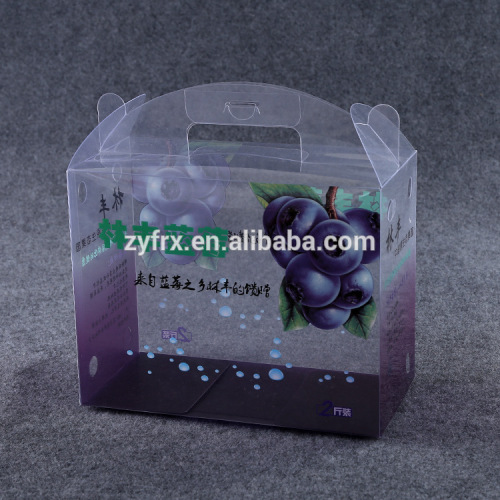 Custom made PET / PVC clear plastic packing boxes for fruits