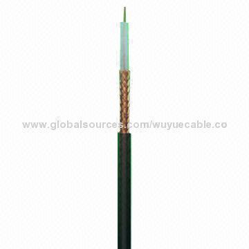 Coaxial cable RG59, 0.81mmCCS, 3.6mmFPE, Al foil, 60% coverage, 6.0mm PVC