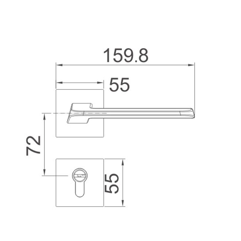 Modern simple split lock ODN 