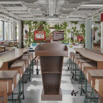 Modern Wooden Floor Standing Lecture Podium for Wholesale Customization
