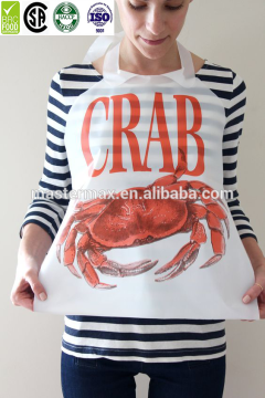 Factory price disposable PE restaurant printing bibs