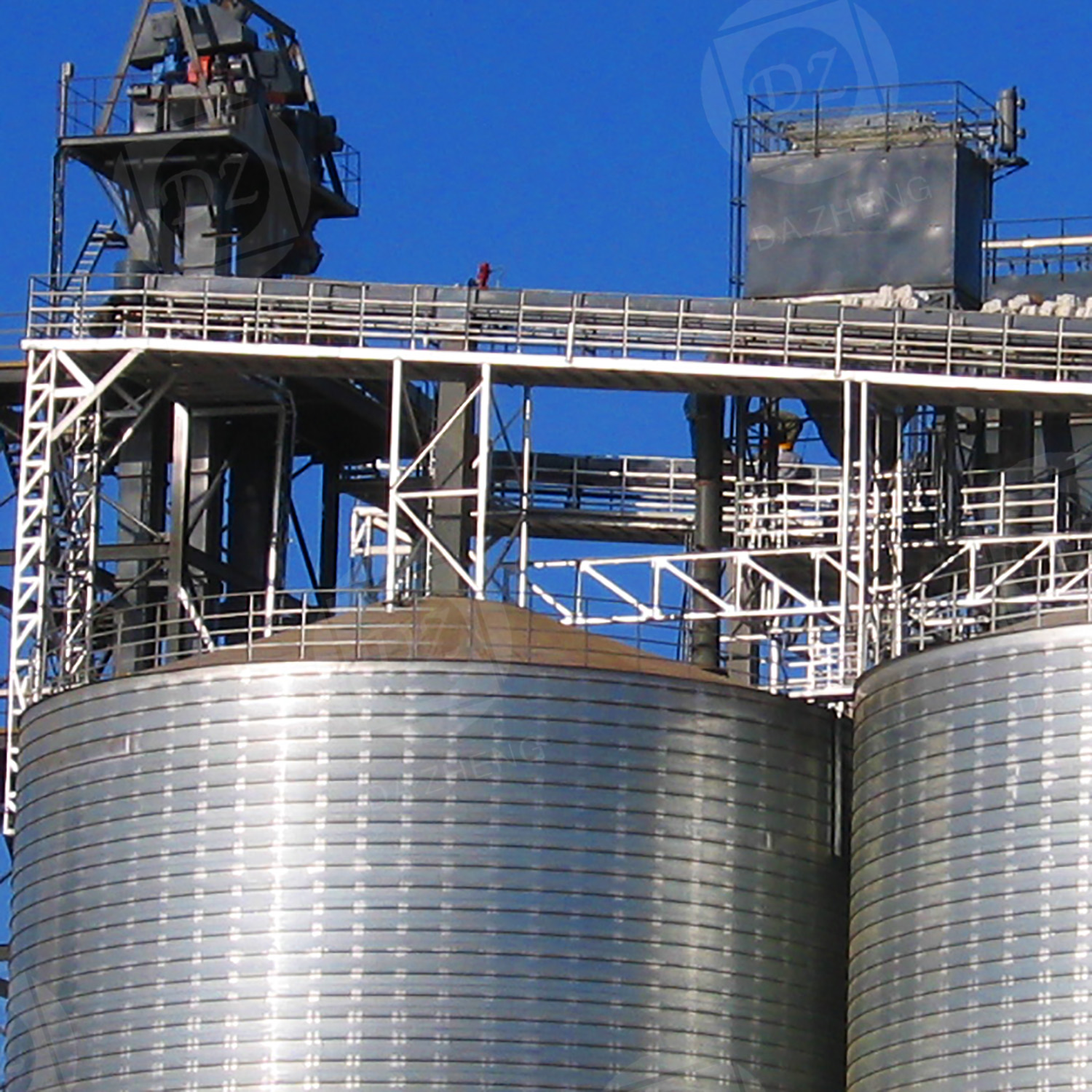 Thermal power plant fly ash storage silo