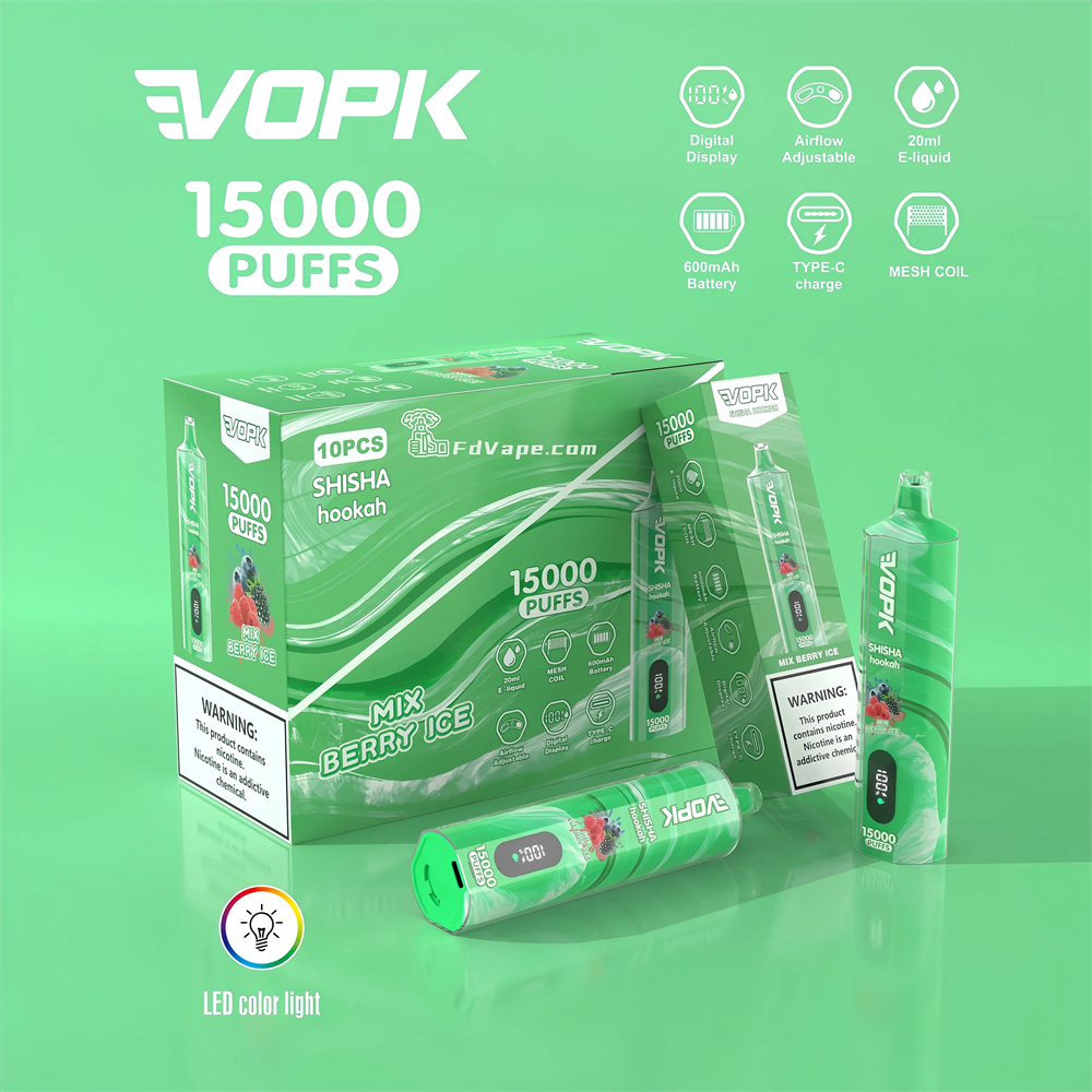 Vopk Shisha Hookah 15000 Puffs Bán buôn Digital Digital Y