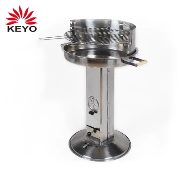 KEYO Patio Garden yakitori Camping Outdoor Standing Pedestal Charcoal BBQ Barbecue Column Grills
