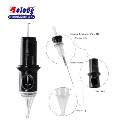 Solong Tattoo EN05-15RL Disposable Needle Cartridge Membrane Tattoo Needle