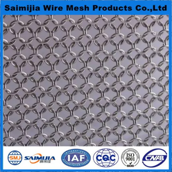 Top quality antique architectural decorative metal ring mesh