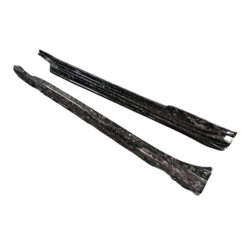 Forged Carbon Fiber Side Skirts for Porsche Taycan: M-Style Body Kit