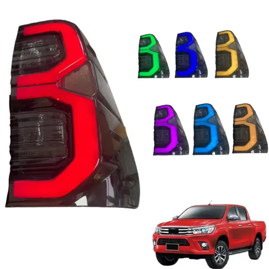LED RGB Flash Rear Lamp Taillight for Hilux Revo 2015-2024
