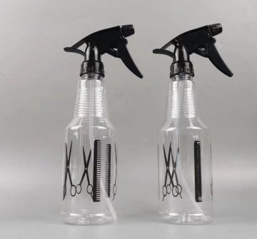 Transparent 250ml Reusable Plastic Trigger Hair Spray Bottle for Barber Shops