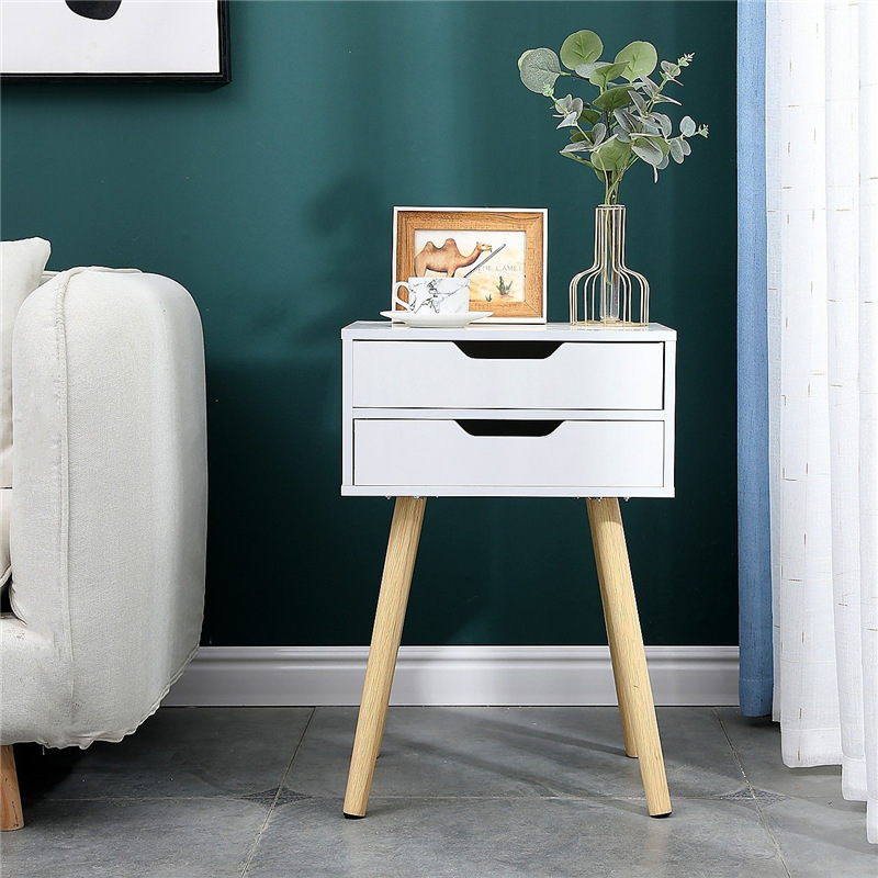 3 Drawer White Nightstand 2 Jpg