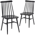 Cadeira de jantar antiga com encosto alto