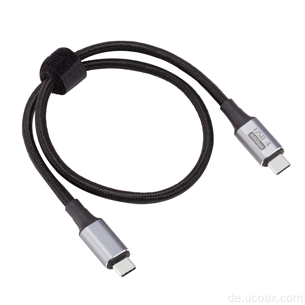 USB C -zu C -geflochtenes Schnellladungskabel