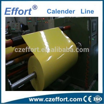 soft/rigid PVC sheet production line, extruder machine calender line