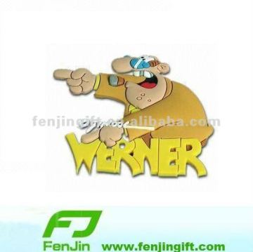 Amusing promotional rubber fridge magnet