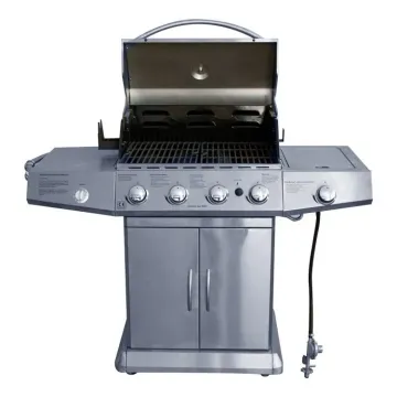 Hot Safety Durable Large Outdoor Cooking Gas Barbecue Grills Gas Charcoal Dual Use 4 Burner BBQ Gas Grill
