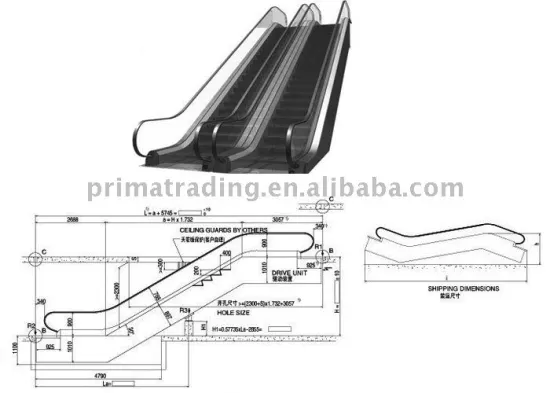 Indoor&outdoor automatic escalator--HS200 medium height Commercial