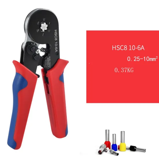 Mini Pliers Tool Set - 6-6A 0.25-6MM HSC8 6-4 Pin Single End Connector Crimper Plier for Wire
