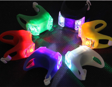 2 Led bicycle silicone flash light bike led light