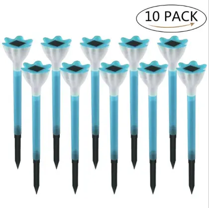 Path LED Pillar Solar Garden Lights Lawn Lamp