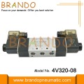 1/4 &#39;&#39;4v320-08 5/2 웨이 더블 솔레노이드 공기 제어 밸브