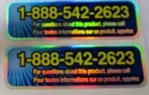 Security Hologram 3D Stickers