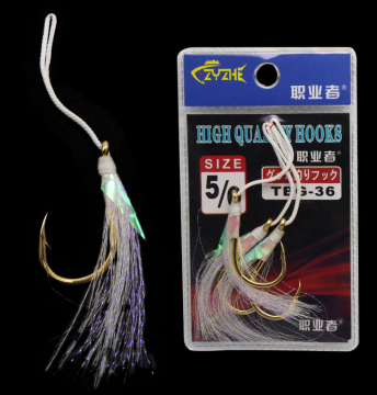 High Carbon Steel Skirt Jig Fishing Hooks by Manufacturer