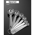 6pcs set stainless steel measuring cups spoons set