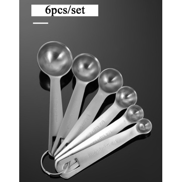 6pcs set stainless steel measuring cups spoons set