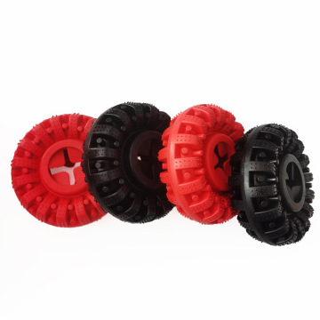 Interactive Dog Toys: TPR Food-Resistant, Big Tire Design for Teeth Grinding and Cleaning
