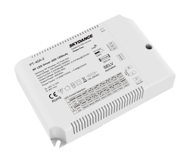 Skydance PT-40a-2: alimentazione a LED dimmerabile 40 W-Driver LED CC a 2 canali